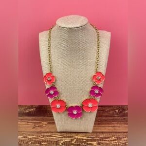 Kate Spade Flutter Floral Statement Necklace